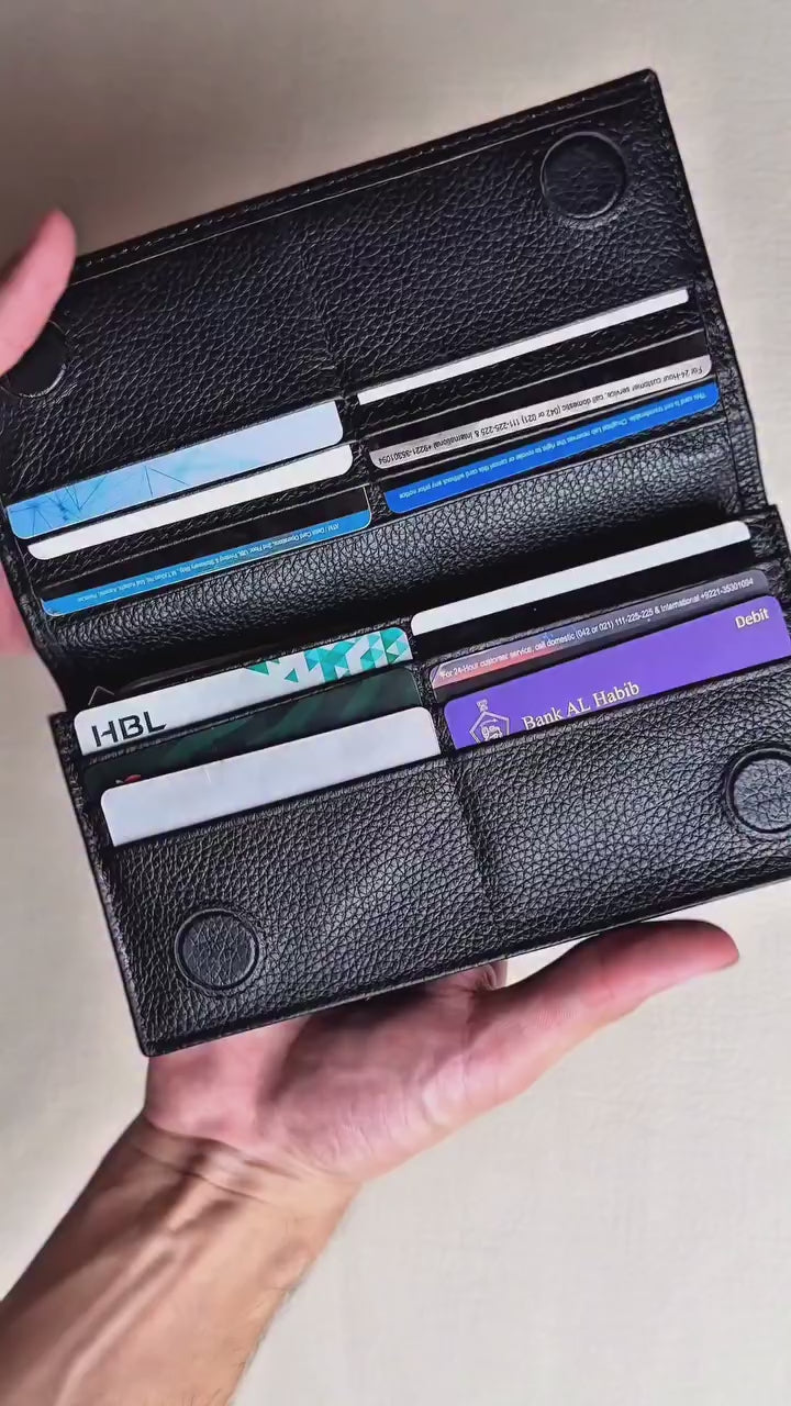 Magnetic Secure Fold Wallet