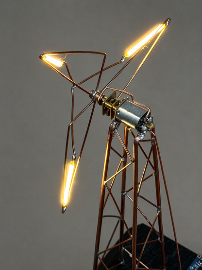 Wind turbine lamp