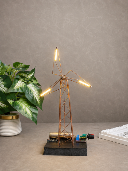 Wind turbine lamp
