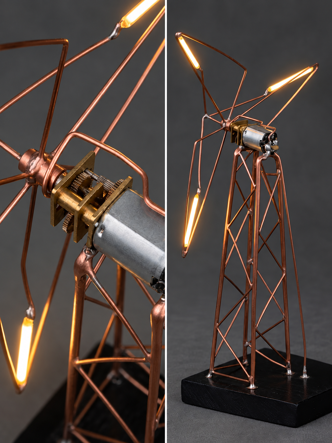 Wind turbine lamp