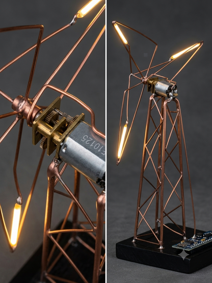 Wind turbine lamp