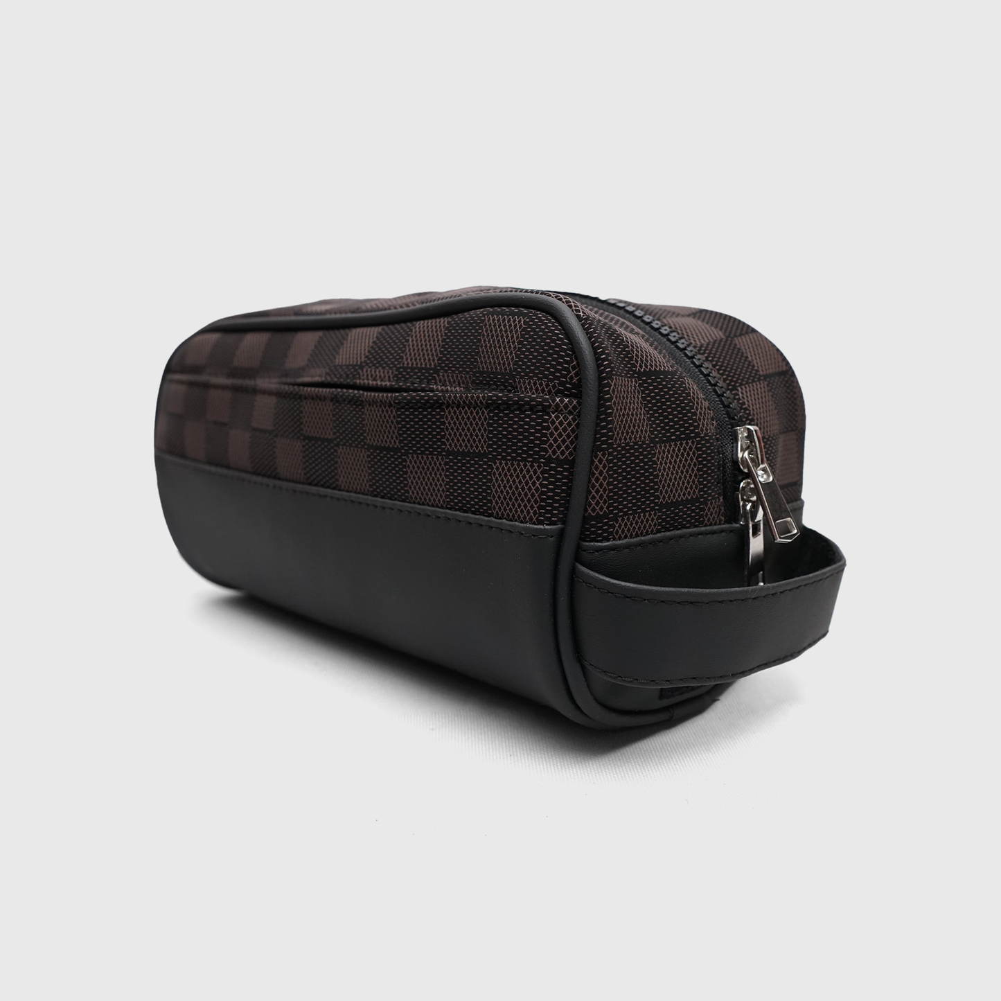 LV checkered toiletry bag with premium zip closure and travel-friendly compact design
Brown LV style checkered toiletry organizer bag with vegan leather detailing
Premium travel toiletry pouch for men and women with multiple storage compartments
Luxury checkered cosmetic and toiletry bag made in Faisalabad Pakistan
Stylish waterproof travel organizer bag with zip pockets and perfume holders
LV inspired toiletry travel bag for cosmetics, grooming essentials and accessories
Compact premium wash bag with padde