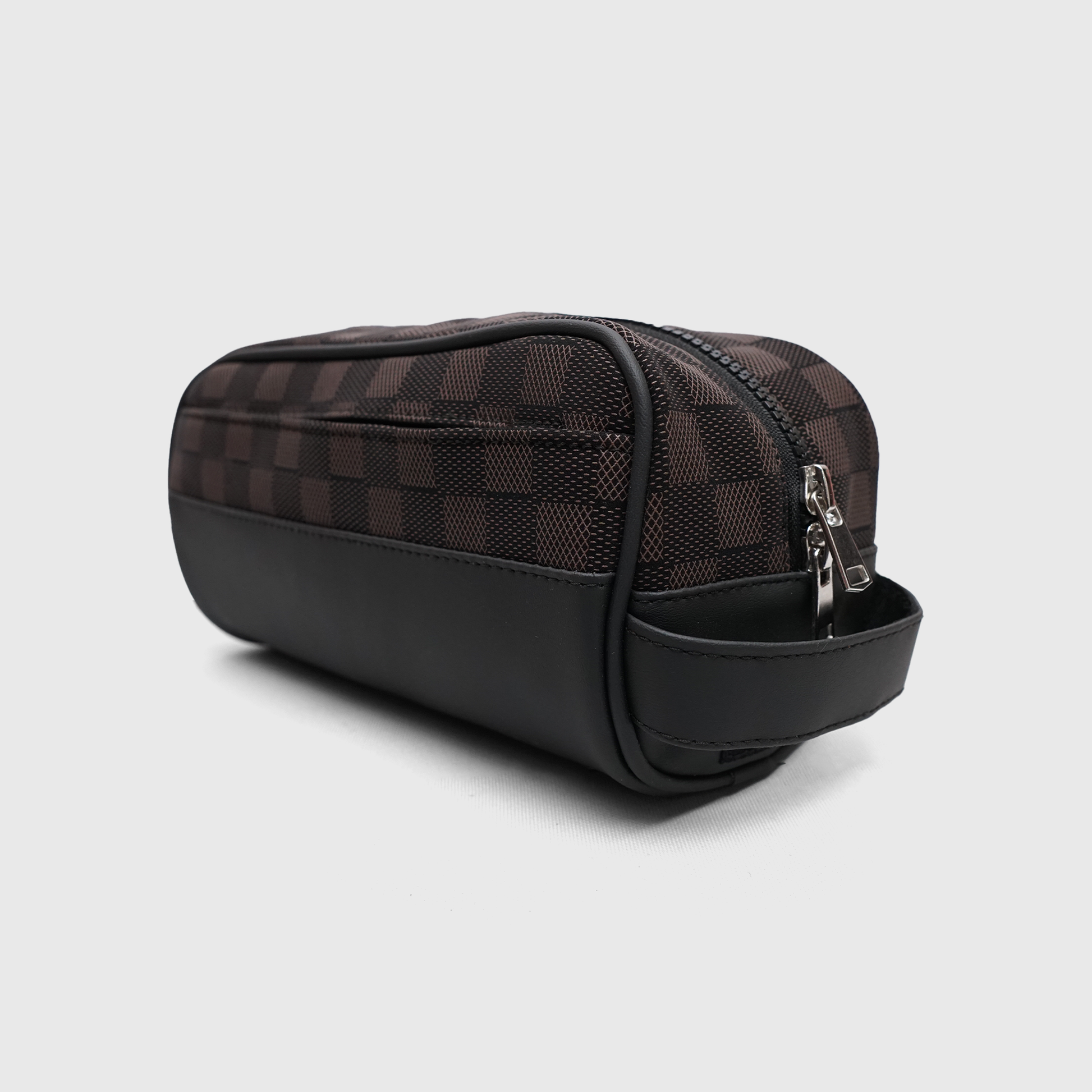 LV checkered toiletry bag with premium zip closure and travel-friendly compact design
Brown LV style checkered toiletry organizer bag with vegan leather detailing
Premium travel toiletry pouch for men and women with multiple storage compartments
Luxury checkered cosmetic and toiletry bag made in Faisalabad Pakistan
Stylish waterproof travel organizer bag with zip pockets and perfume holders
LV inspired toiletry travel bag for cosmetics, grooming essentials and accessories
Compact premium wash bag with padde