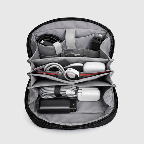 Daily Use Tech Organizer Pouch – Multi-Compartments