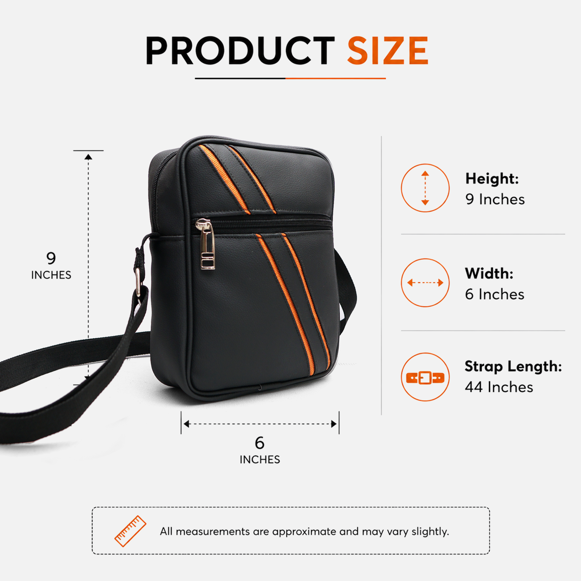 compact crossbody bag with long strap lightweight travel sling bag