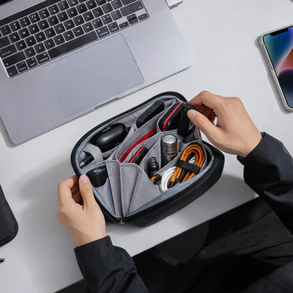 Daily Use Tech Organizer Pouch – Multi-Compartments